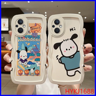 เคส Oppo Reno 7Z 5G เคส Oppo Reno 8Z 5G เคสโทรศัพท์มือถือ ซิลิโคนนิ่ม tpu ลายคลื่น สําหรับ KLQ