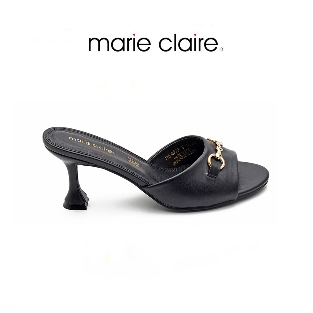 bata-บาจา-ยี่ห้อ-marie-claire-รองเท้าส้นสูงมีส้นแบบสวม-สูง-5-นิ้ว-รองเท้าสำหรับผู้หญิง-รุ่น-chala-สีดำ-7706272