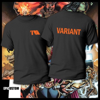 TVA Time Variance Authority Variant Loki Marvel Comics  Tee 100% Cotton Unisex T-Shirt Black White Grey Maroon Red_01