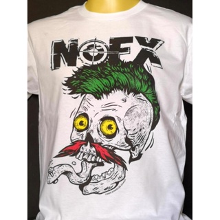 เสื้อยืดเสื้อวงนำเข้า NOFX Green Mohawk Ska Punk Rock Hardcore Retro Style Vintage T-Shirt_46