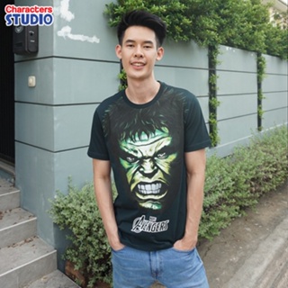 Marvel Men Hulk T-Shirt - เสื้อยืดผู้ชายลายฮัค สินค้าลิขสิทธ์แท้100% characters studio_01