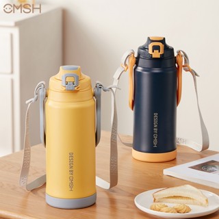 CMSH-0301/0302 กระติกน้ำเก็บความเย็นความร้อน มีหูหิ้วและสายสะพาย 1.5L ลิตรและ ลิตร กระบอกน้ำเก็บอุณหภูมิ สแตนเลส 316