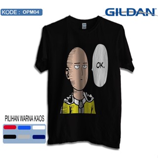 Tee เสื้อแฟชั่นผญ2022 อื่นๆ GILDAN เสื้อยืดแขนสั้น พิมพ์ลายอนิเมะ One PUNCH MAN OPM04 สําหรับผู้ชาย_07