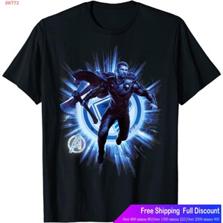 SKTT1 Marvelเสื้อยืดยอดนิยม Marvel Avengers Endgame Thor Blast Poster Graphic T-Shirt Marvel Popular T-shirts_07