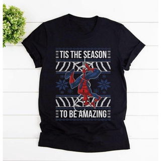 Marvel Amazing Spider-Man Ugly Christmas Sweater T-Shirt T-Shirt_01