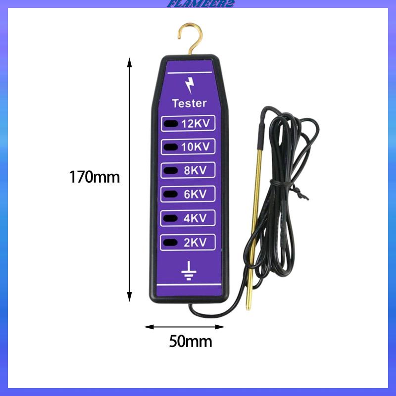 flameer2-เครื่องทดสอบแรงดันไฟฟ้ารั้วนีออน-2000-ถึง-12000v-12kv-แบบพกพา-สําหรับทดสอบสายไฟ