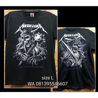 เสื้อยืด พิมพ์ลายเมทัลลิก้า PUNK ROCK METALLICA แบบดั้งเดิม