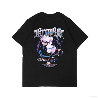 【Hunter X Hunter】Killua Zoldyck Tops T-shirt Short Sleeve Round Neck Oversized Tee Shirt High Quality Plus Size Ani_02