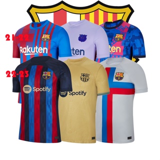 เสื้อกีฬาแขนสั้น ลายทีมชาติฟุตบอล Barcelona 2022 23 ชุดเหย้า คุณภาพสูง สําหรับผู้ชาย และผู้ใหญ่_01