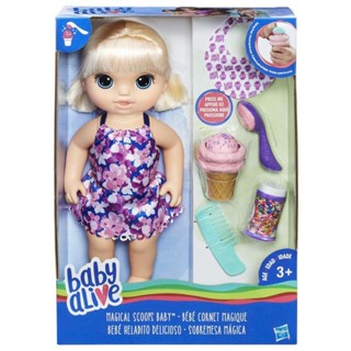 Baby Alive Magical Scoops Baby Doll C1090 Baby Alive Magical Scoops ตุ๊กตาเด็กทารก C1090