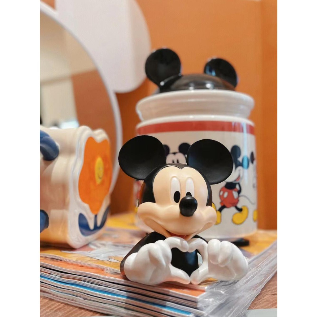 disney-พร้อมส่ง-ราคาประหยัด-ใหม่-ฟิกเกอร์มิกกี้-มินนี่เมาส์-สตูดิโอ-ขนาดเล็ก-สําหรับตกแต่งรถยนต์