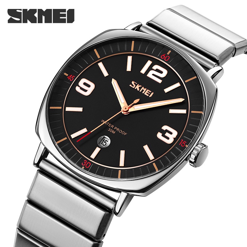 skmei-นาฬิกาข้อมือควอตซ์แฟชั่น-สายแสตนเลส-กันน้ํา-สําหรับบุรุษ
