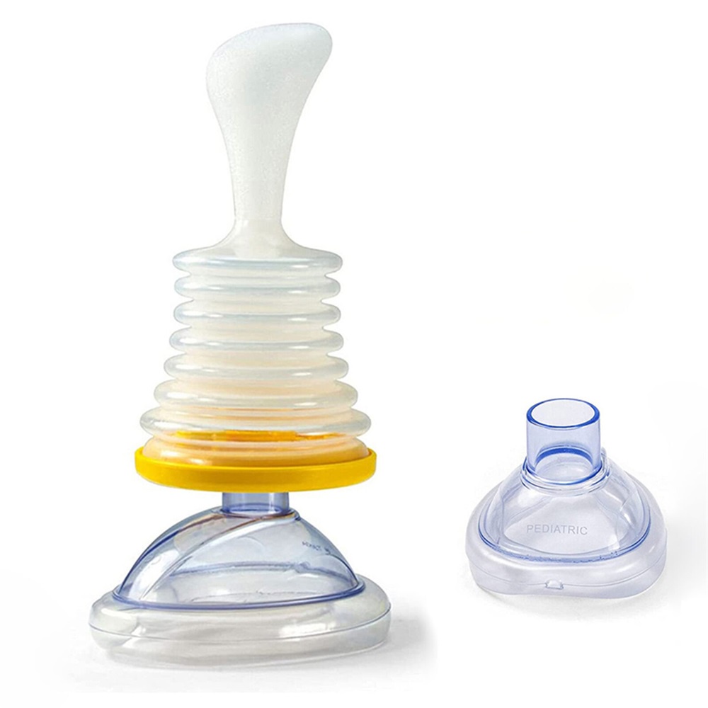 Mask Choking Emergency Device Transparent Yellow Practical Lightweight