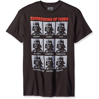 เสื้อยืดผู้ชายแฟชั่น Star Wars The Many Expressions Of Darth Vader Mens T-shirt t shirt men cotton เสื้อยืดผู้ชาย_01