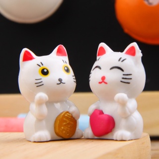 【AG】Fortune Cute Cat Miniature Landscape Ornaments Garden Bonsai Decorations