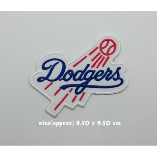 ตัวรีดติดเสื้อ baseball Los Angeles Dodgers ตกแต่งเสื้อผ้า แจ๊คเก็ต Embroidered Iron on Patch  DIY