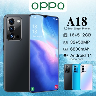 ภาพหน้าปกสินค้าโทรศัพท์มือถือ OPPO A18 โทรศัพท์ 16+512G โทรศัพท์ถูกๆ สมาร์ทโฟน สองซิม มือถือ 5G สมาร์ทโฟน ที่เกี่ยวข้อง
