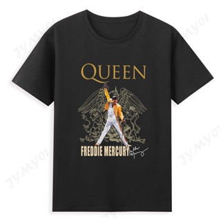 Rock Band Queen Classic Graphic T Shirt ออกแบบแบรนด์สุดหรูเสื้อผ้าผ้าฝ้ายแฟชั่นจำกัดเสื้อยืดS-5XL