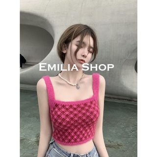 EMILIA SHOP  เสื้อ เสื้อแขนกุด ครอปแขนกุด เซ็กซี่ สไตล์เกาหลี  Korean Style ทันสมัย fashion ins A20K023 36Z230909