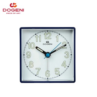 DOGENI นาฬิกาปลุก รุ่น TEP002BU นาฬิกาปลุกตั้งโต๊ะ เสียงสัญญาณ มีพรายน้ำ เข็มเดินเรียบ