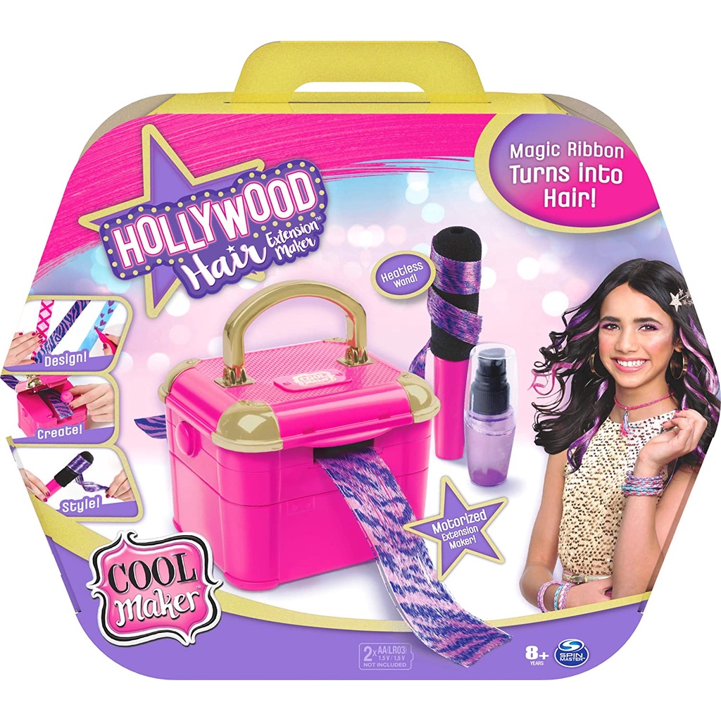 cool-maker-hollywood-hair-extension-maker-with-12-customizable-extensions-and-accessories-เครื่องทําผมฮอลลีวูด-พร้อมส่วนต่อขยาย-และอุปกรณ์เสริม-12-ชิ้น