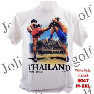 เสื้อยืดไทยแลนด์ สกรีนลายมวยไทย Souvenir Tshirt Thailand ของฝากต่างชาติ ของที่ระลึก เสื้อทีม Bigsize Boxing Muay เสื้อ