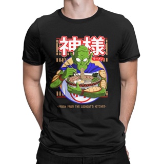 BANDAI เสื้อยืดแขนสั้น คอกลม ผ้าฝ้าย 100% พิมพ์ลายอนิเมะ Dragon Ball Z Kamiramen สําหรับผู้ชาย_04