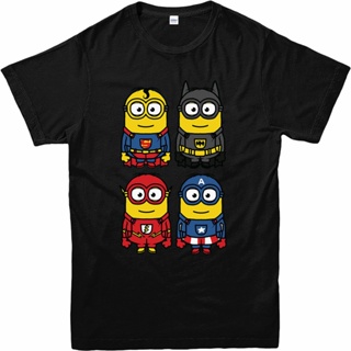 Minions Hero Men T-Shirt Marvel DC Comics Superheroes Adult_05