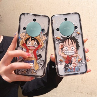 2023 New Phone Case Honor X9a 5G เคส Casing Creativity Cartoon Run Luffy Transparent Ultra-thin Silicone Anti-fall Soft Case เคสโทรศัพท