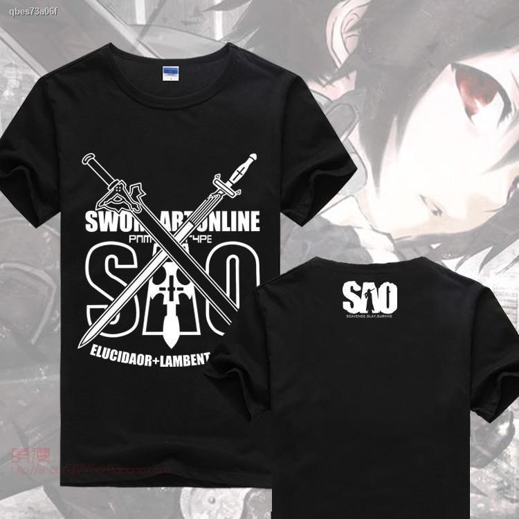 hot-เสื้อผ้าอนิเมะ-gt-sword-art-online-เสื้อยืดแขนสั้น-anime-peripheral-clothes-kirito-asuna-sao-art-online-sword-05