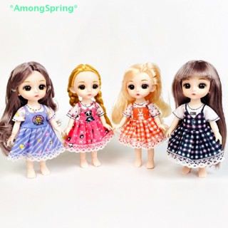 Amongspring&gt; เสื้อผ้าตุ๊กตา 16 ซม. สําหรับตุ๊กตา 1/12 BJD Ob11