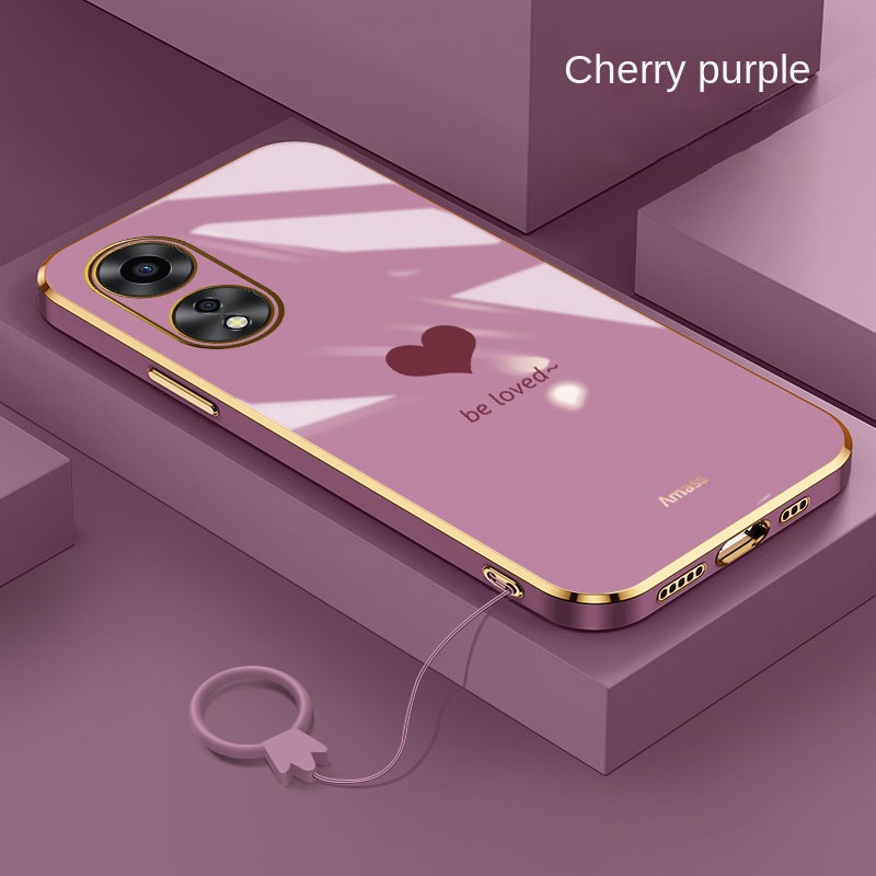 เคสโทรศัพท์มือถือ-ยางเคลือบเงา-ลายหัวใจ-พร้อมสายคล้อง-สําหรับ-oppo-reno-8t-8z-8-pro-5g-reno8t-5g