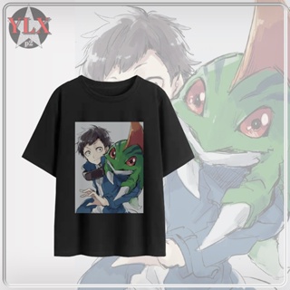 ﹉YLX p2 Tshirt 2021 Original Digimon Printing Fashion Short Sleeve_11