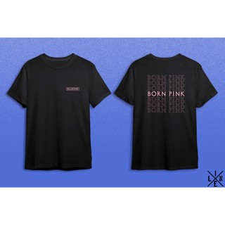 เสื้อยืดคอกลมเสื้อยืดลําลอง แขนสั้น พิมพ์ลาย Distro KPOP BLACKPINK BORN PINK CONCERT V1S-4XL