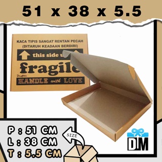 กระดาษแข็ง Dus Packing Jumbo Pizza กว้าง 51x38x6 ซม. 51x38x6 ซม. สําหรับโปสเตอร์ขนาดใหญ่ นาฬิกาแขวนผนัง ฟิกเกอร์อื่น ๆ