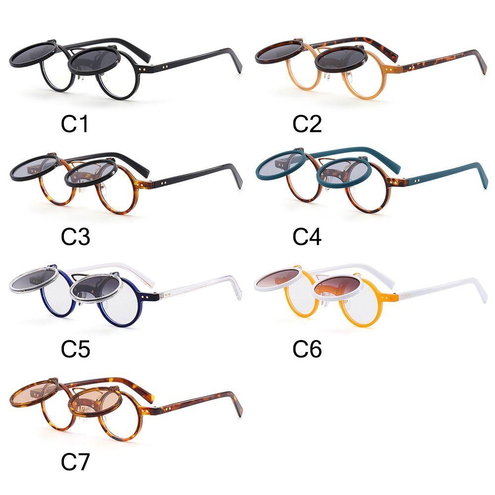 cactu-steampunk-พลิกขึ้น-แว่นตากันแดด-แฟชั่น-วินเทจ-สองชั้น-พังก์-แว่นตา