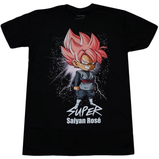 เสื้อยืดผ้าฝ้าย100%cotton เสื้อ ยืด ราคา ส่ง Dragon Ball Z Mens Dragon Ball Super SD Super Saiyan Rose Goku Black _04