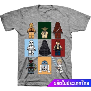 เสื้อยืดสีพื้นผู้ชาย STAR WARS Lego Little &amp; Big Boys Character T Shirt sale Star Wars สตาร์ วอร์ส?UY_01