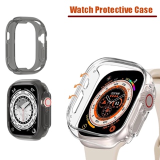 เคสป้องกัน TPU นิ่ม แบบใส สําหรับ Apple Watch Ultra 49 มม. iWatch 8 41 มม. 45 มม.