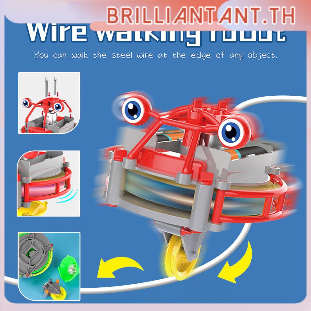 creative-magical-tumbler-unicycle-หุ่นยนต์ไฟฟ้าของเล่น-tightrope-walker-balance-gyroscope-ของเล่น-tumbler-unicycle-เดิน-tightrope-unicycle-bri