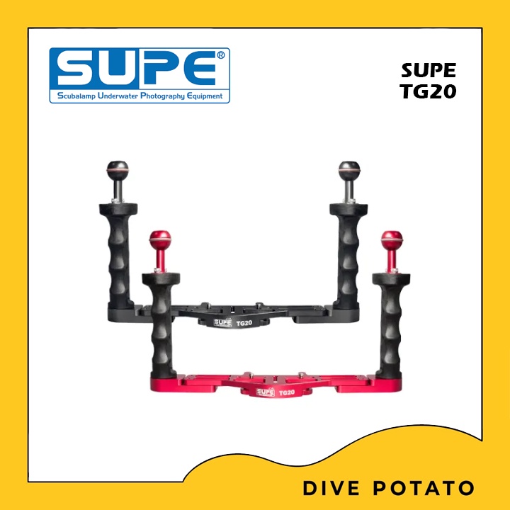 supe-tg20-double-tray-grip-แขนจับกล้องแบบคู่-สำหรับกล้องใต้น้ำ