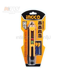 INGCO VD10003 ปากกาวัดไฟ ปากกาตรวจสอบไฟ ไขควงวัดไฟ ไขควงเช็คไฟแบบไม่ต้องสัมผัสขนาด 12-1000V แจ้งเตือนด้วยเสียงและ LED B