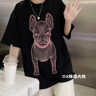 Lifework เสื้อแขนสั้น พิมพ์ลายถัง สไตล์คลาสสิก สําหรับครอบครัว สุนัข