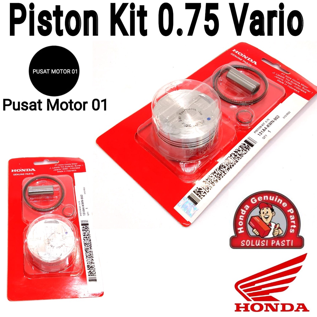 ชุดลูกสูบมอเตอร์ Matic Original Ahm Honda Piston One Set Ori Piston Kit