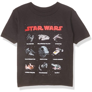 เสื้อยืดผู้ชาย STAR WARS Boys&amp;#39; Spaceships X-Wing Tie Fighter T-Shirt t shirt men cotton_05