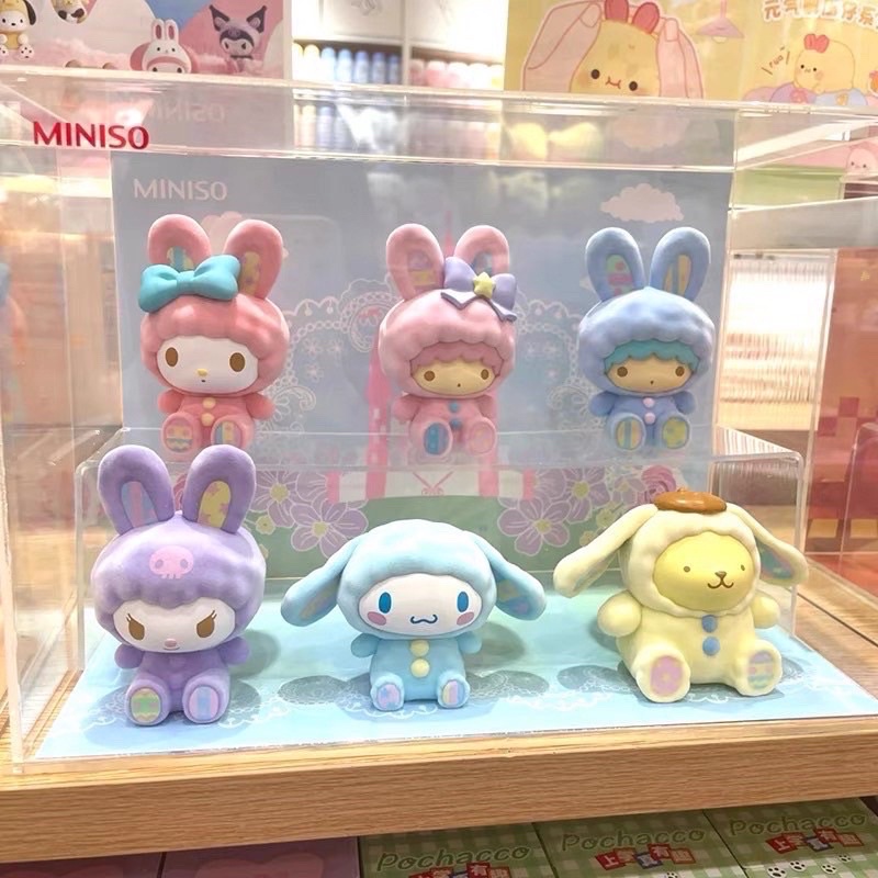 sanrio-characters-rabbit-flocking-series-by-miniso-set-of-6