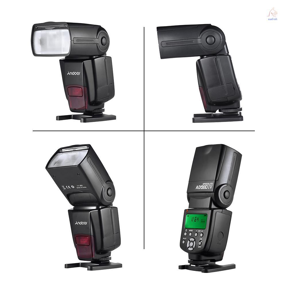 andoer-ad560-iv-2-4g-ไฟแฟลชสปีดไลท์-ไร้สาย-หน้าจอ-lcd-gn50-สําหรับกล้อง-dslr