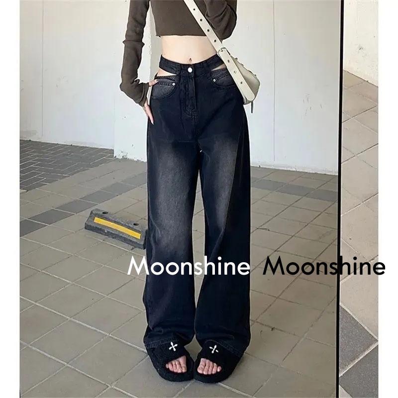 moon-กางเกงขายาว-กางเกงเอวสูง-ย้อนยุค-2023-new-สวย-comfortable-trendy-ทันสมัย-a23l06w-36z230909