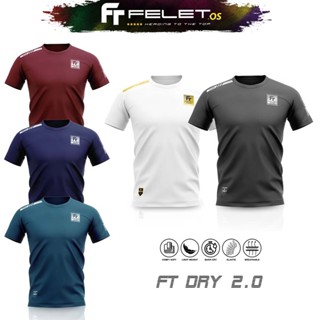 เสื้อยืดแขนสั้น ผ้าไมโครไฟเบอร์ พิมพ์ลาย FELET DRY FIT 2.0 Badminton FLEET