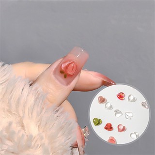 【AG】25Pcs Nail Ornaments Exquisite Shape Resin 3D Peach Nail Charms Nail Art